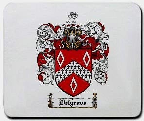 Belgrave coat of arms mouse pad