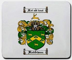 Robbison coat of arms mouse pad