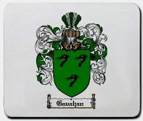 Gavahan coat of arms mouse pad