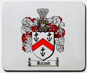 Ricaud coat of arms mouse pad