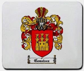 Gosalvez coat of arms mouse pad