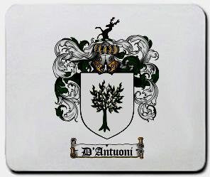 D'antuoni coat of arms mouse pad