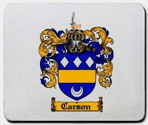 Carson coat of arms mouse pad