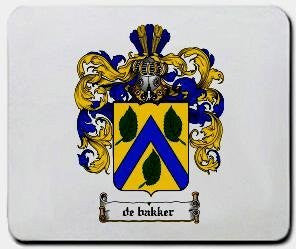 Debakker coat of arms mouse pad