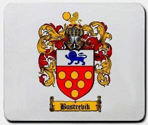 Bustrevik coat of arms mouse pad