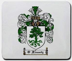 O'finnerly coat of arms mouse pad