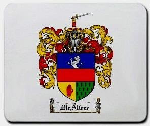 Mcalwee coat of arms mouse pad
