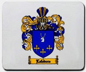 Lefebvre coat of arms mouse pad