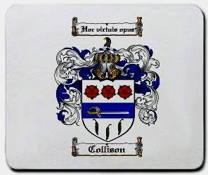 Collison coat of arms mouse pad
