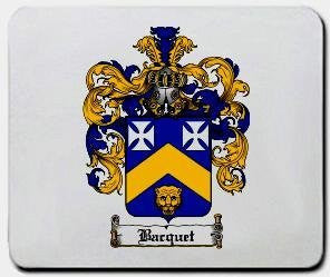 Bacquet coat of arms mouse pad