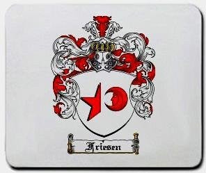 Friesen coat of arms mouse pad
