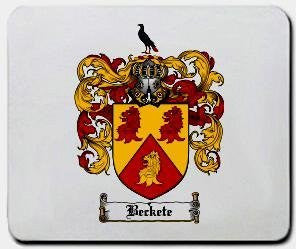 Beckete coat of arms mouse pad