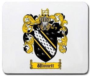 Winnett coat of arms mouse pad