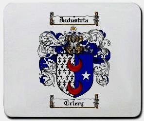 Criery coat of arms mouse pad