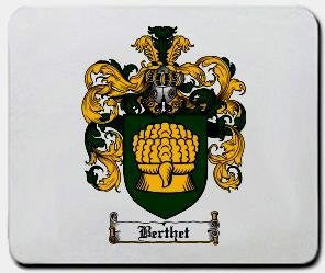 Berthet coat of arms mouse pad