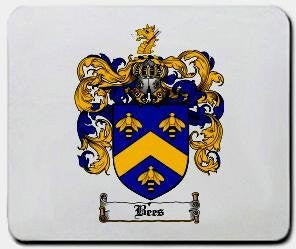 Bees coat of arms mouse pad