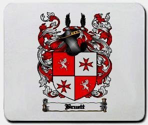 Bruett coat of arms mouse pad