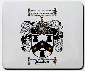 Rookes coat of arms mouse pad