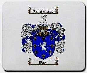 Pool coat of arms mouse pad