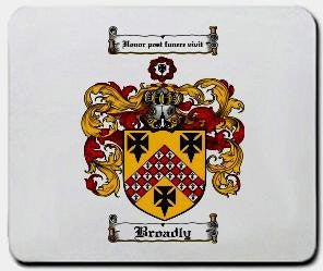Broadly coat of arms mouse pad