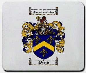 Brun coat of arms mouse pad