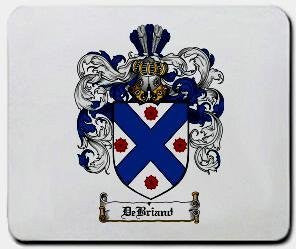Debriand coat of arms mouse pad