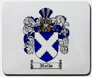 Nails coat of arms mouse pad