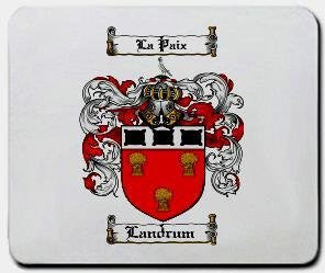 Landrum coat of arms mouse pad