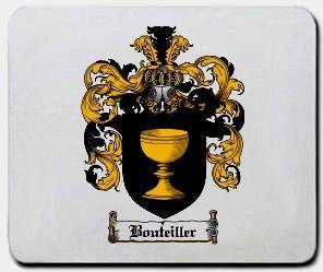 Bouteiller coat of arms mouse pad