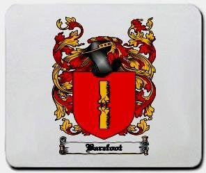 Barefoot coat of arms mouse pad