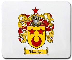 Worthen coat of arms mouse pad