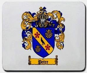 Petre coat of arms mouse pad