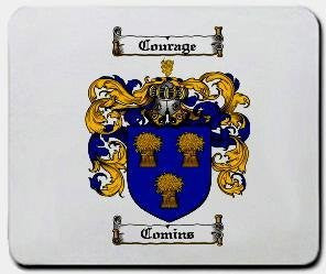 Comins coat of arms mouse pad