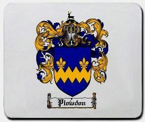 Plowdon coat of arms mouse pad