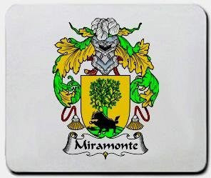Miramonte coat of arms mouse pad