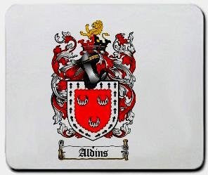 Aldins coat of arms mouse pad