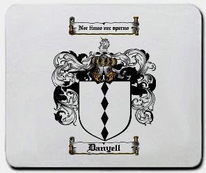 Danyell coat of arms mouse pad