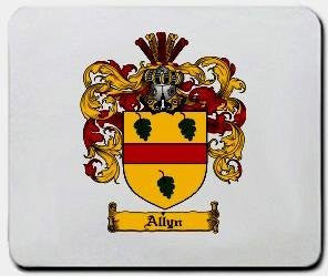 Allyn coat of arms mouse pad