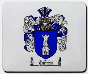 Carman coat of arms mouse pad