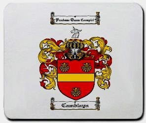 Camblayn coat of arms mouse pad