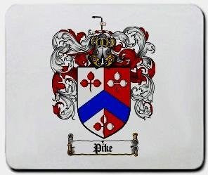 Pike coat of arms mouse pad