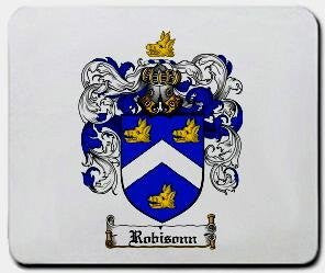 Robisonn coat of arms mouse pad