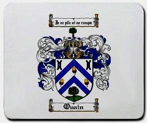 Quain coat of arms mouse pad