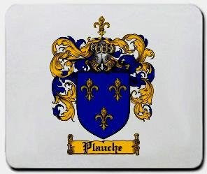 Plauche coat of arms mouse pad