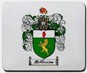 Mcginniss coat of arms mouse pad