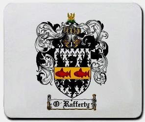O'rafferty coat of arms mouse pad