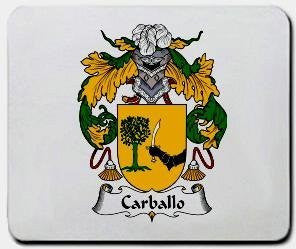 Carballo coat of arms mouse pad