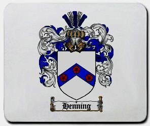 Henning coat of arms mouse pad