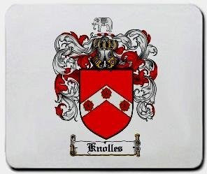 Knolles coat of arms mouse pad