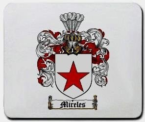 Mireles coat of arms mouse pad